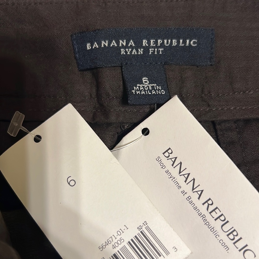 Banana Republic Chocolate Summer Trousers NWT - Picture 3 of 6